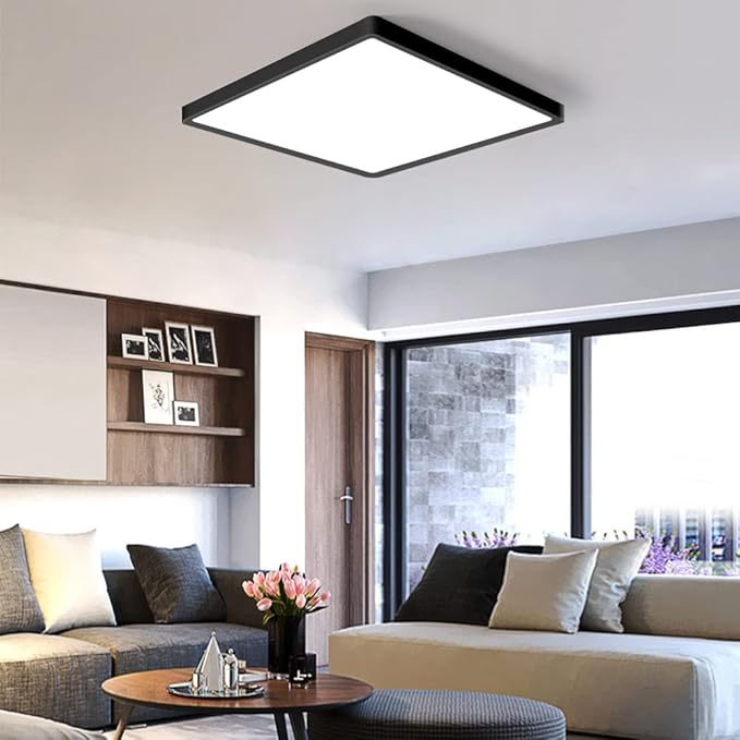 12inch 24W LED Flush Mount Ceiling Light, 6000K Square LED Ceiling Light - Image 3