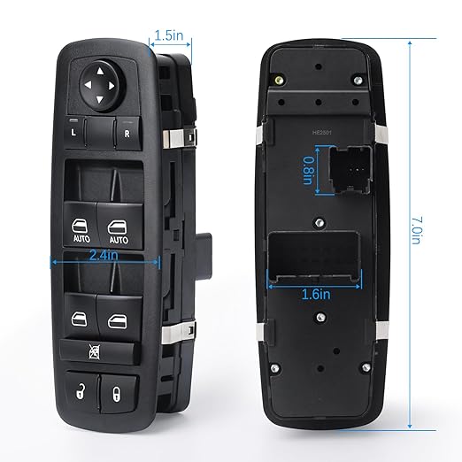 WUANGKI Master Power Window Switch Front Left Driver Side | 3+0 Pins | - Image 2