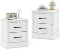 Giantex Modern Nightstand Set of 2, Wood Bedside Table by Giantex