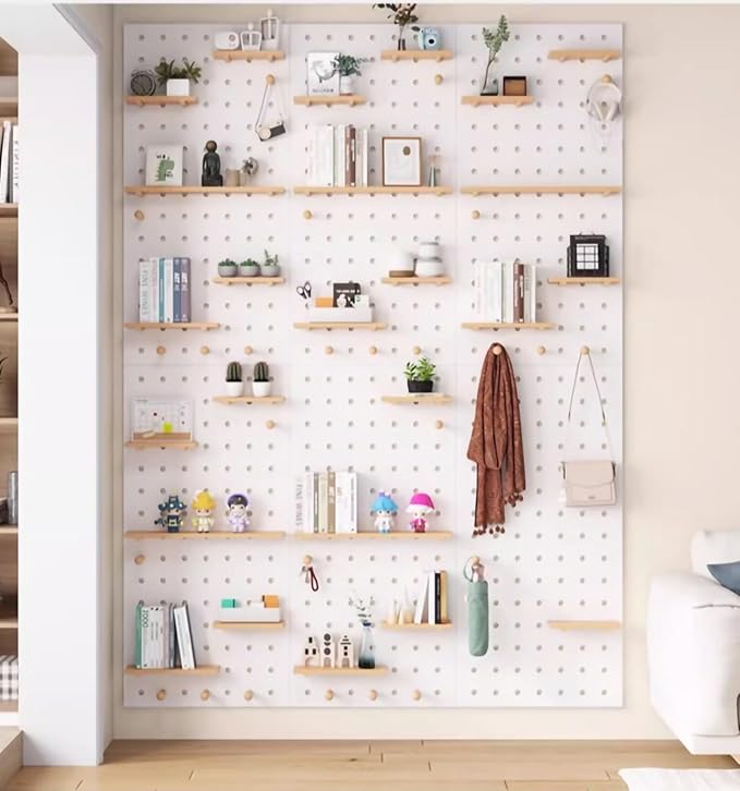 Wooden Wall Organizer Kit, Versatile Display Panel - Image 6