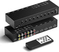 Dingsun 4 Way HDMI 2.0 to HDMI Switch + 4 Way RCA to HDMI Converter by Dingsun