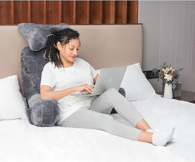 SLIGUY Reading Pillow Extra Large 31" Bed Rest Pillow - Image 2