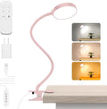 Reading Light with Remote, LED Desk Lamp Clip on RA>95 Dimmable Flexible by iFalarila