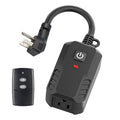 BN-LINK Outdoor Remote Control Outlet Plug Black, Indoor Wireless Outlet Switch by BN-LINK