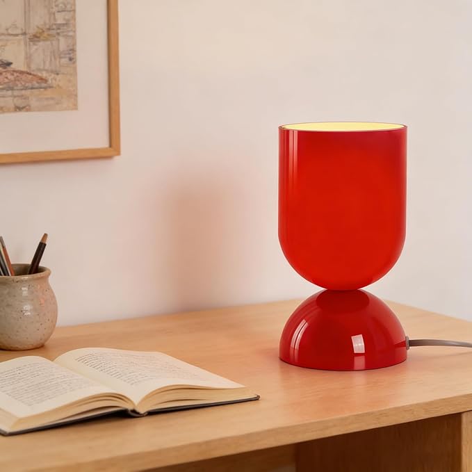 8.9'' Modern Glass Table Lamp, Dimmable Bedside & Desk Lamp - Image 6