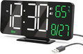 KOSUMOSU Digital Clock for Bedroom, 6.7in Black Alarm Clocks for Bedrooms by KOSUMOSUTECHNOLOGY