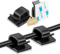 Abnii 100PCS Adhesive Cable Clips, Wire Holder Organizer Cord Management by Abnii