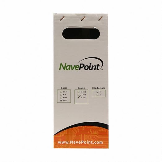 NavePoint 250ft in Wall Audio Speaker Cable Wire CL2 16/2 AWG Gauge 2 Conductor - Image 2