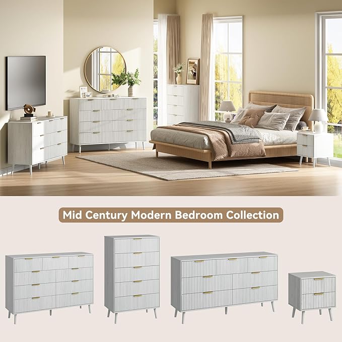 CARPETNAL Fluted 9 Drawer Dresser - Image 3