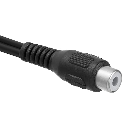 Cmple - [5 Pack 2 RCA Male to 1 RCA Female Stereo Audio Y-Cable, 2 RCA Plugs to - Image 6