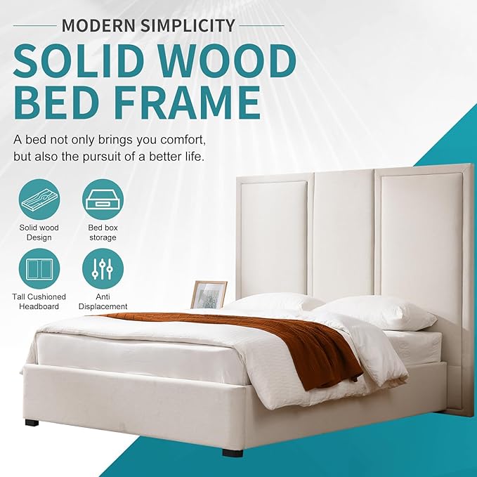 YUHUASHI Queen Size Bed Frame - Image 9