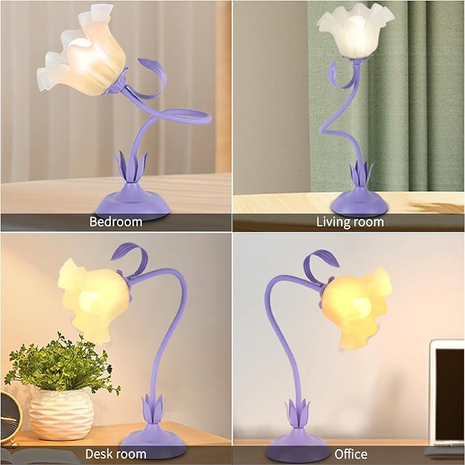Cute Flower Desk Lamp, 3 Color Temperature Table Lamp - Image 7