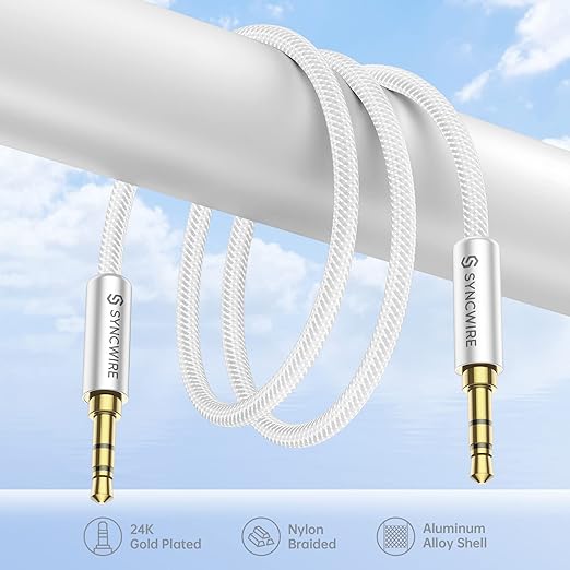 SYNCWIRE 3.5mm Aux Cable Nylon Braided Auxiliary Audio Cable Male to Male - Image 7