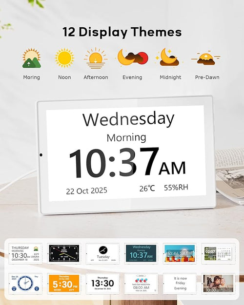 10.1" Digital Clock with Date and Day - Image 2