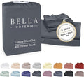 Bella Coterie Luxury Bamboo Viscose 34” Split Top King Size Sheet Set | 1 by BC