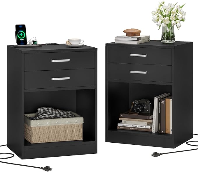 ADORNEVE Night Stand Set 2, Night Stands by ADORNEVE