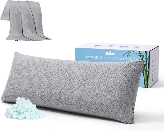 Thick Memory Foam Body Pillow by RainmrBedding