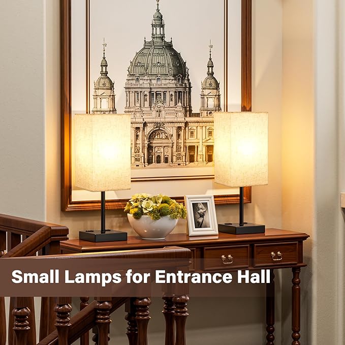 Table Lamps for Bedroom Set of 2 Nightstand - Image 4