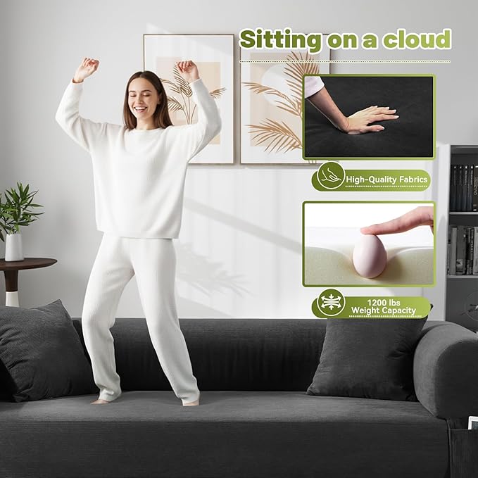 Convertible Futon Sofa Bed, Queen Sleeper Sofa Bed, Compressed Couch in a Box - Image 6