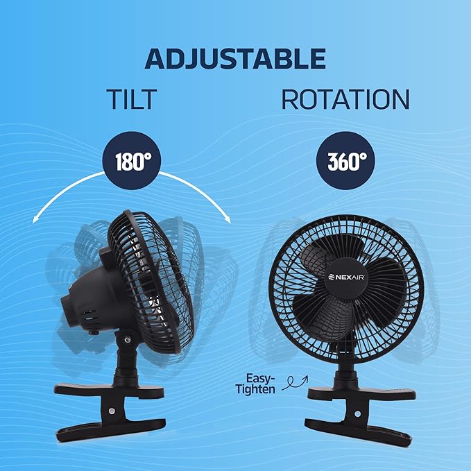 NEXAIR 6-Inch Portable Desk or Clip-on Fan - Image 5