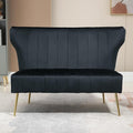 50’’ Armless Loveseat Sofa, Comfy Upholstered Velet Small Couch Sofa by ZJhome