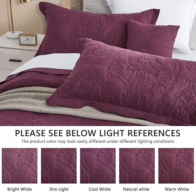 CHIXIN Oversized Bedspread Coverlet Set King Size - Image 4