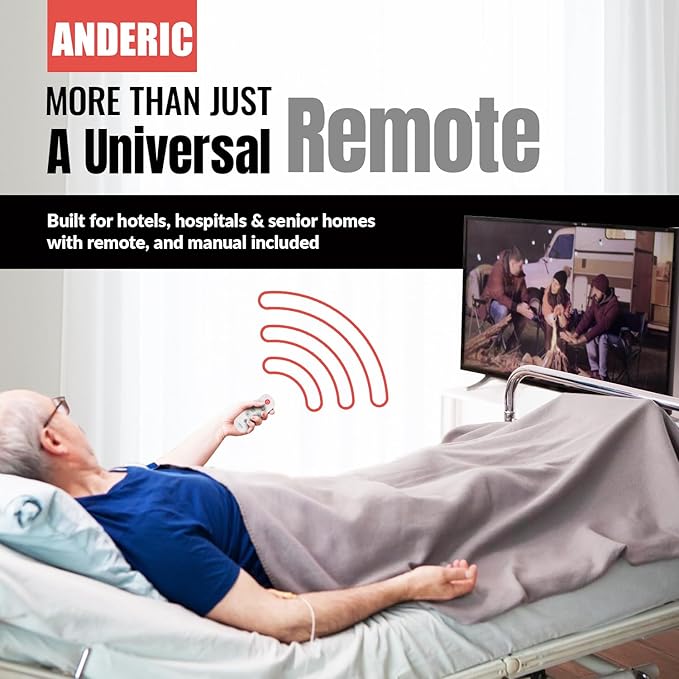 Anderic Easy Big Button Universal TV Remote Control. Easy to Use, Glow Keys - Image 7