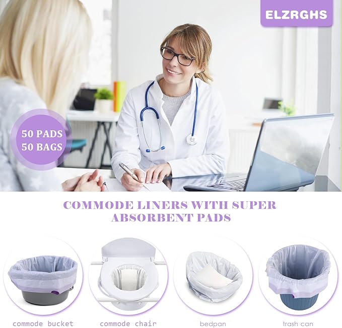 Commode Liners with Absorbent Pads - Image 2