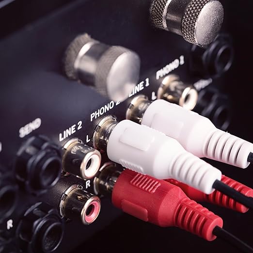 Sjorks RCA Cable 50ft, 2RCA Male to 2RCA Male, Audio Stereo Subwoofer Cable - Image 4