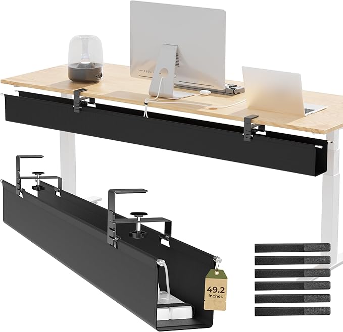 49.2" Under Desk Cable Management Tray, Orapoke Cable Management Under Desk No by Orapoke