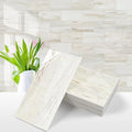 Vamos Tile 4-Piece Glossy Wooden Marble Grain Peel and Stick Backsplash Tile by VamosTile