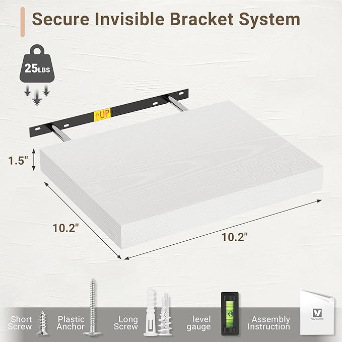 Vivelove 10 in Deep Floating Shelves - Image 3