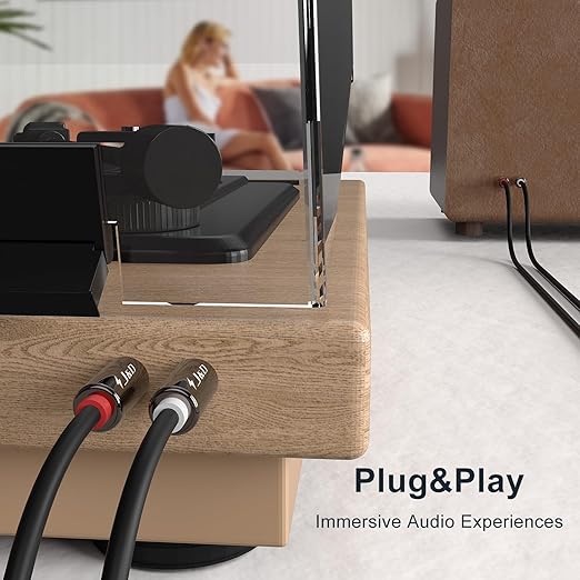 J&D RCA Cable, 2RCA Male to 2RCA Male Stereo Audio Cable - Image 5