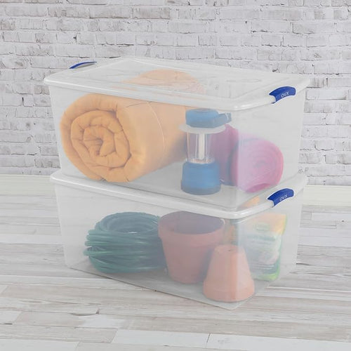 2-Pack 105 Quart Heavy Duty Plastic Storage Bins - Image 2