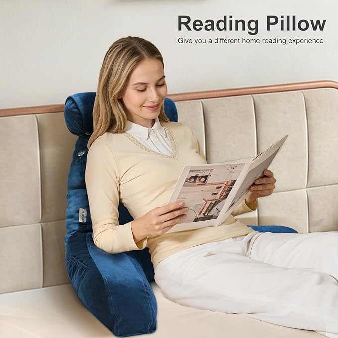 mittaGonG Reading Pillow for Sitting in Bed Adult - Image 3