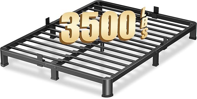 4 Inch Full Heavy Duty 3500 lbs Bed Frame by VIPSHOW