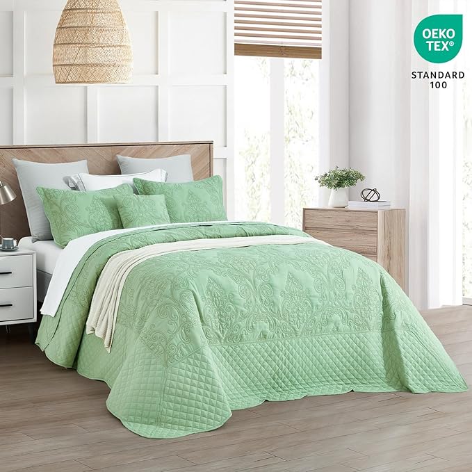 CHIXIN Bedspread Coverlet Quilt Set Full Size - Image 2