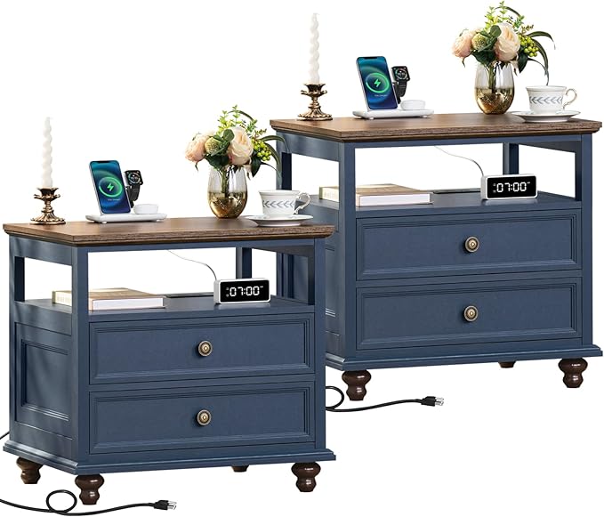 Farmhouse Nightstand Set of 2 by Joaxswe