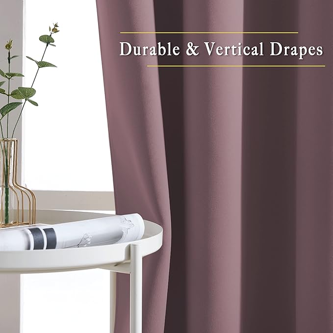 NICETOWN Room Darkening Curtains Extra Long 110 Inches, Grommet Thermal - Image 5