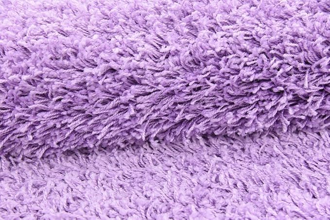 Unique Loom Solid Shag Collection Area Rug - Image 14