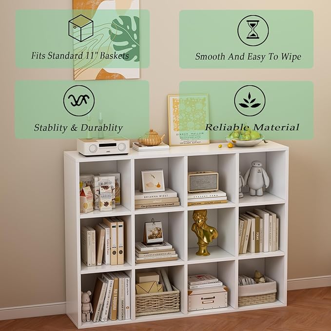 OSCHF 12-Cube Storage Shelf Bookcase - Image 4