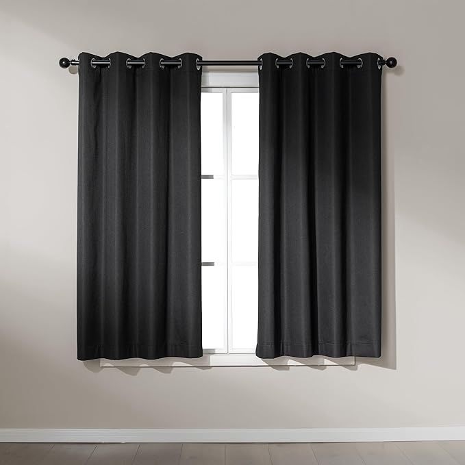 Amazon Basics Faux Linen Blackout Curtains by AmazonBasics