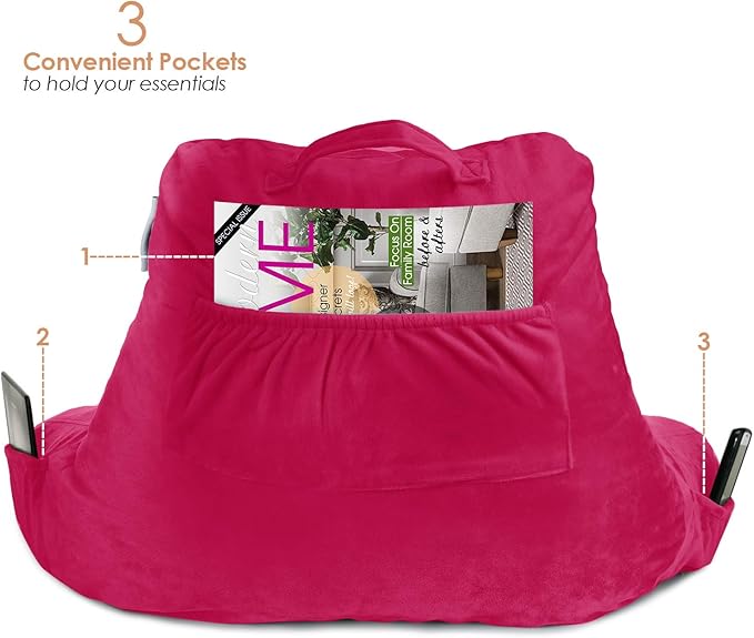 Nestl Reading Pillow with Shredded Memory Foam, Designed - Image 5