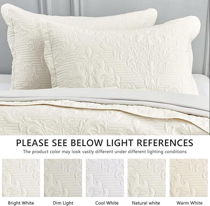 CHIXIN Bedspread Coverlet Quilt Set Full Size - Image 4