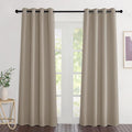 NICETOWN Blackout Taupe Curtains 84 inches Long, Grommet Room Darkening Thermal by NICETOWN