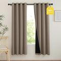 NICETOWN 100% Blackout Tan Curtains by NICETOWN