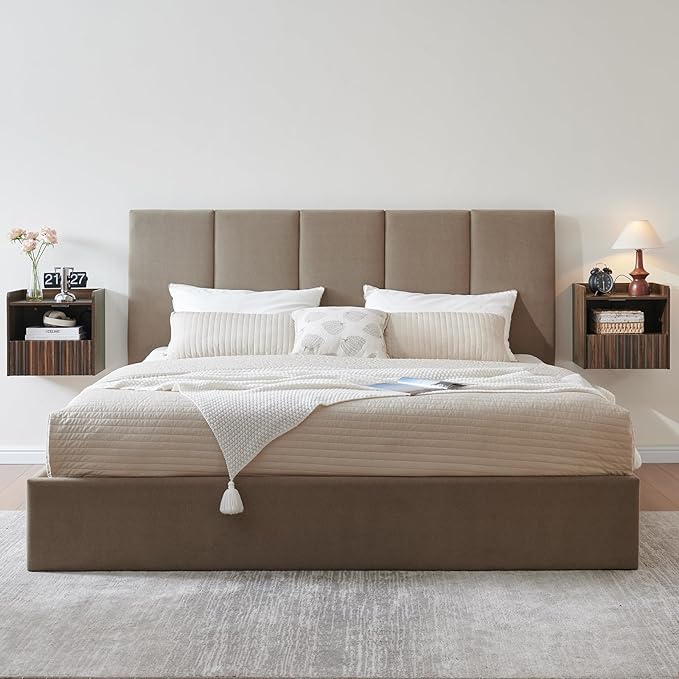 Modern Fluted Floating Nightstand Wall Mounted - Image 7