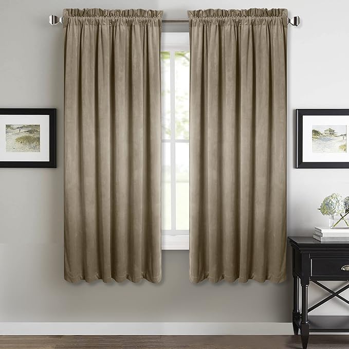 StangH Velvet Curtains 63 inch Length by StangH