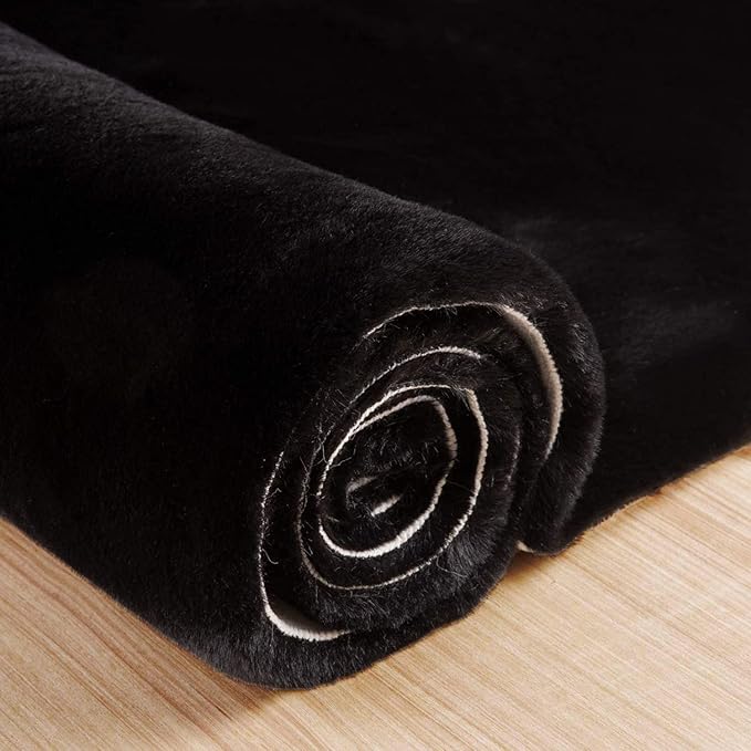 Black Washable Area Rugs 6x9 Rugs - Image 8