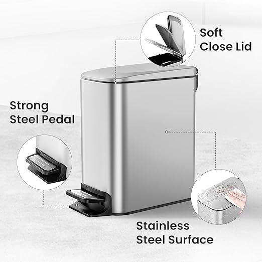 Cesun Small Bathroom Trash Can - Image 4
